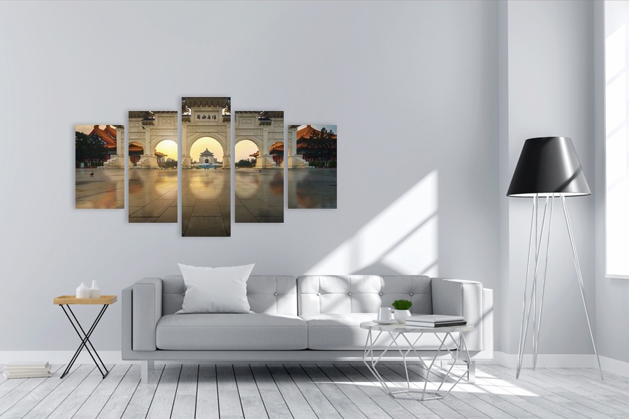 Πίνακας σε καμβά για καφέ, τοπίο με φυσικά στοιχεία, αφηρημένο στυλ, ιδανικός για μοντέρνα διακόσμηση.