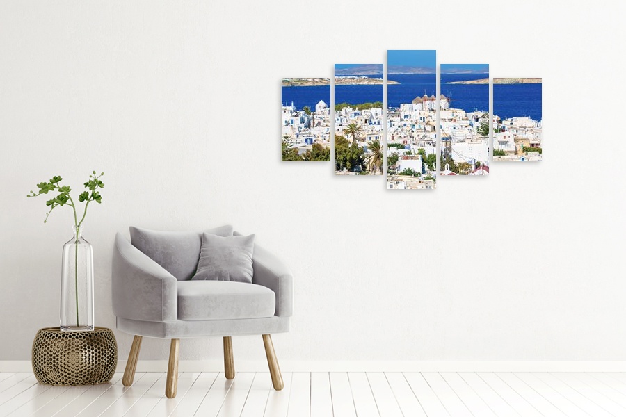 Πίνακας σε καμβά τοπίου, με φυσικά τοπία, σε ρεαλιστικό στυλ και μοντέρνα διακόσμηση.