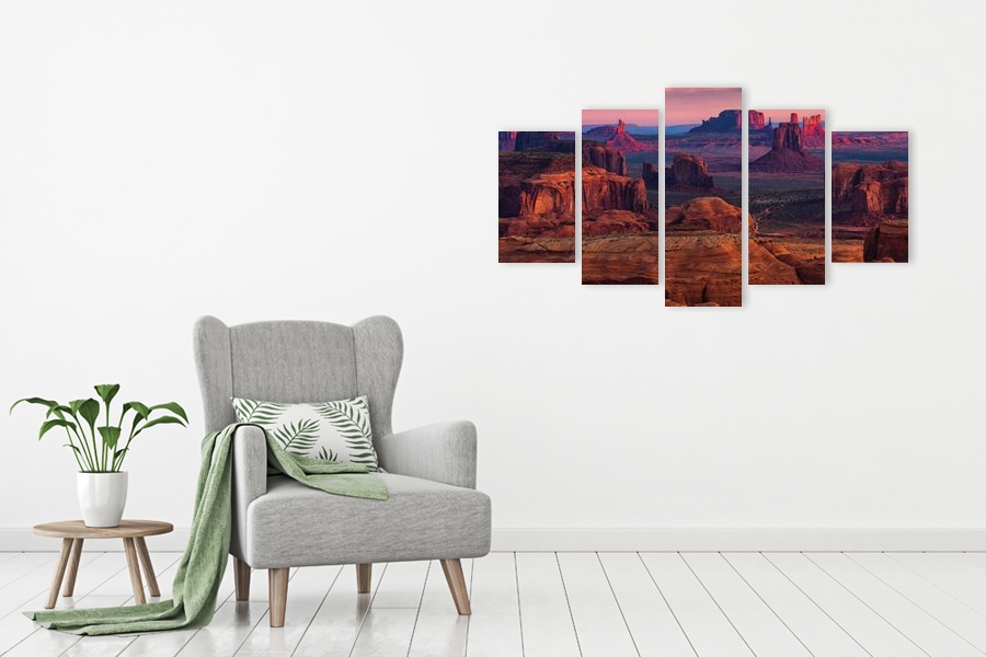 Πίνακας σε καμβά για χώρο που μπορεί να προορίζεται για γραφείο, τοπίο φύσης σε ρεαλιστικό στυλ, μοντέρνα διακόσμηση.