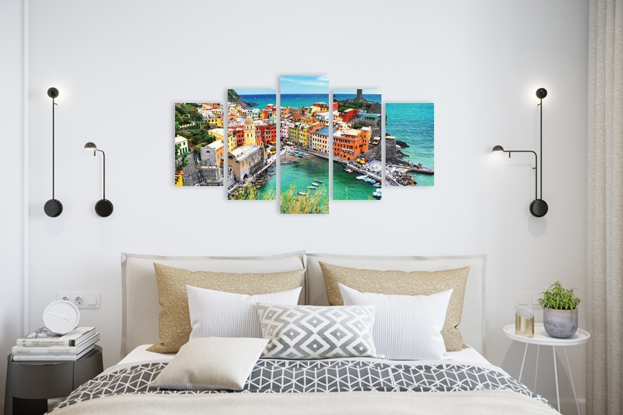 Πίνακας σε καμβά με τοπίο, σε φυσικό στυλ, για μοντέρνο χώρο διακόσμησης.