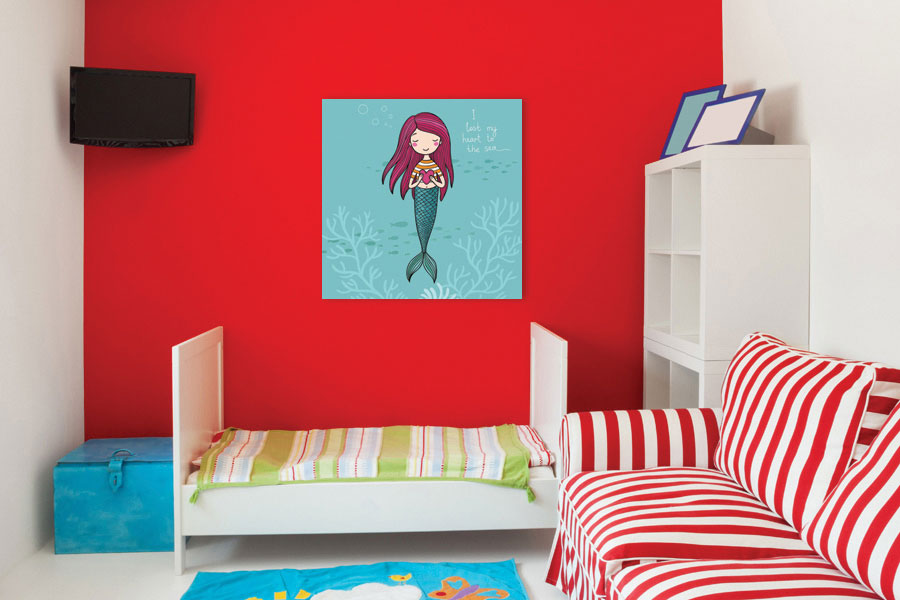Πίνακας σε καμβά για παιδικό δωμάτιο, με παιχνιδιάρικες εικόνες, σε αφηρημένο και μοντέρνο στυλ διακόσμησης.