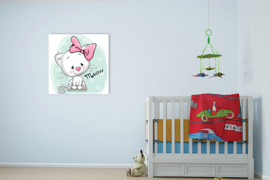 Πίνακας σε καμβά για παιδικό δωμάτιο με αφηρημένα σχέδια, στυλ μοντέρνας διακόσμησης.