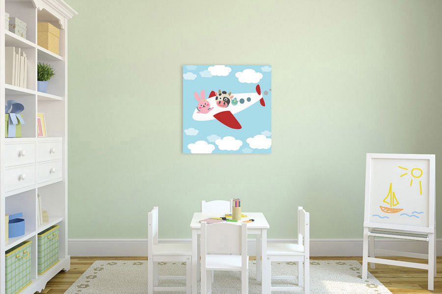 Πίνακας σε καμβά για παιδικό δωμάτιο, με αφηρημένα σχέδια, μοντέρνο στυλ διακόσμησης.