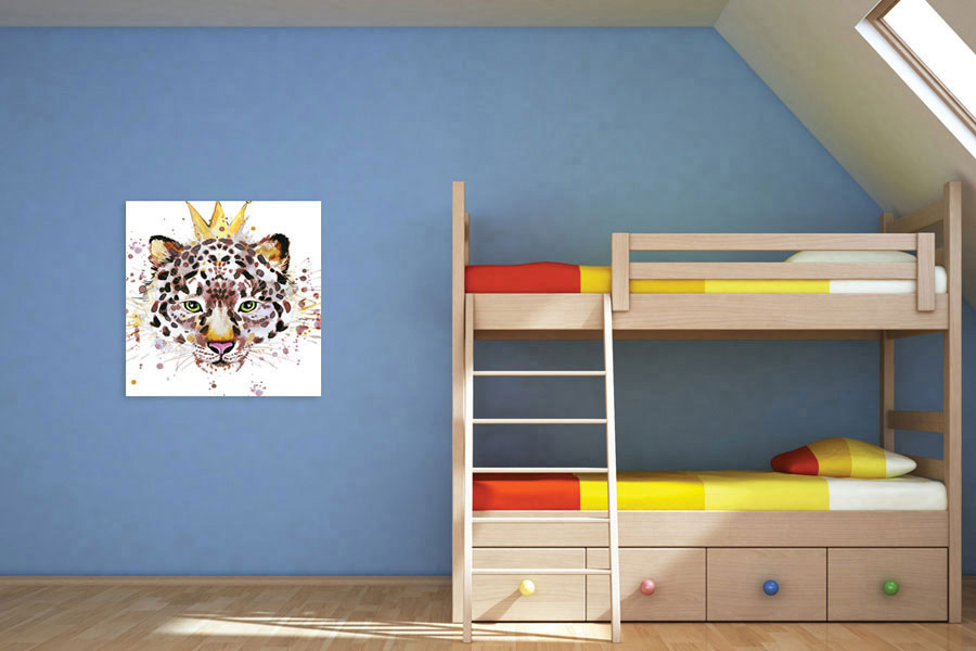 Πίνακας σε καμβά για παιδικό δωμάτιο, με χαρούμενα σχέδια, σε αφηρημένο στυλ και μοντέρνα διακόσμηση.