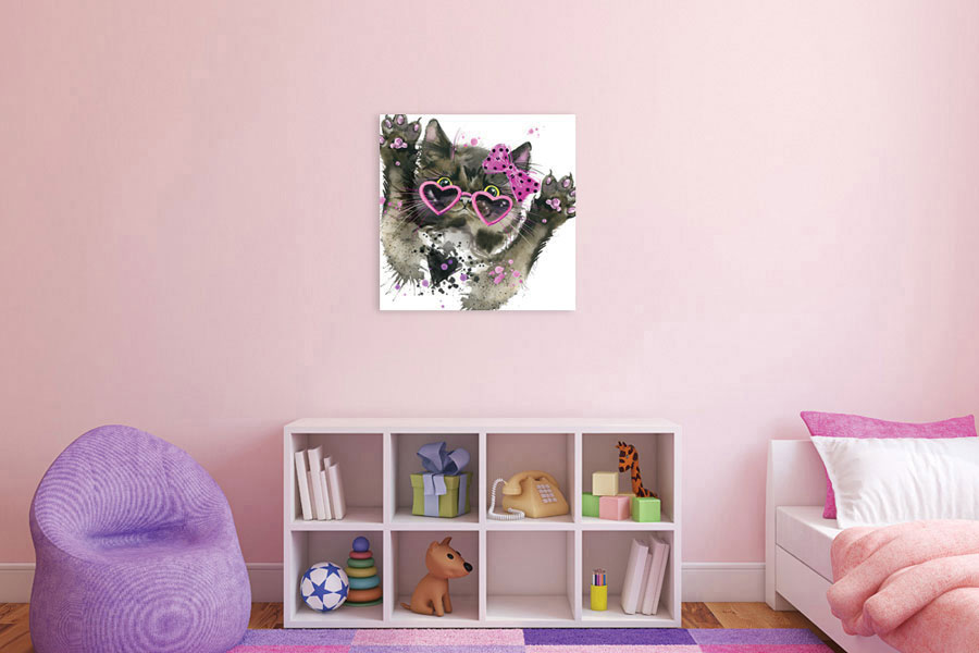 Πίνακας σε καμβά για παιδικό δωμάτιο, με παιδικές εικόνες, σε μοντέρνο στυλ διακόσμησης.