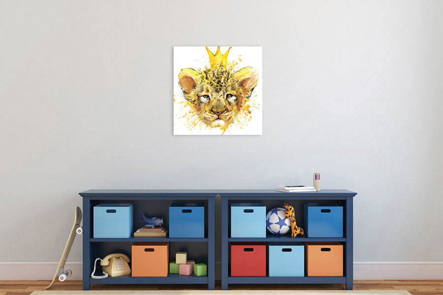 Πίνακας σε καμβά για παιδικό δωμάτιο, με αφηρημένο σχέδιο και μοντέρνο στυλ διακόσμησης.