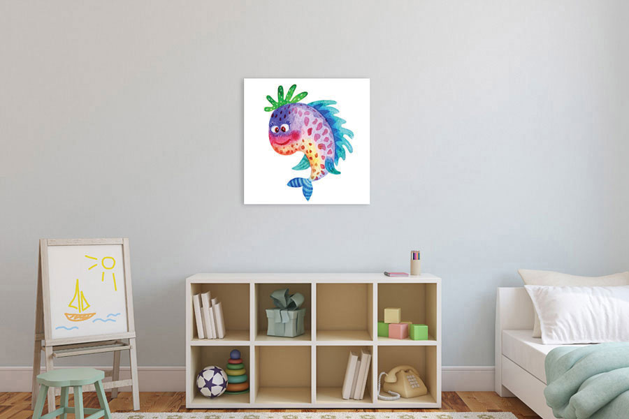 Πίνακας σε καμβά για παιδικό δωμάτιο, με παιδικό θέμα, σε αφηρημένο στυλ, μοντέρνα διακόσμηση.