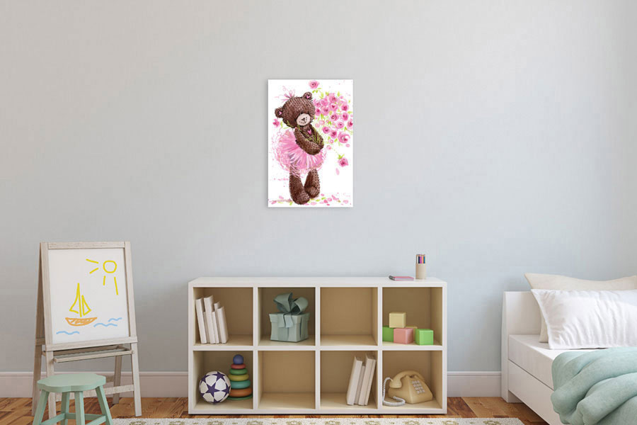 Πίνακας σε καμβά για παιδικό δωμάτιο, με χαρούμενη εικόνα, σε αφηρημένο στυλ, ιδανικός για μοντέρνα διακόσμηση.