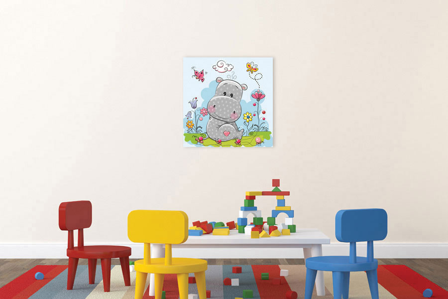 Πίνακας σε καμβά για παιδικό δωμάτιο, με ζωντανά σχέδια και αφηρημένο στυλ, ιδανικός για μοντέρνα διακόσμηση.