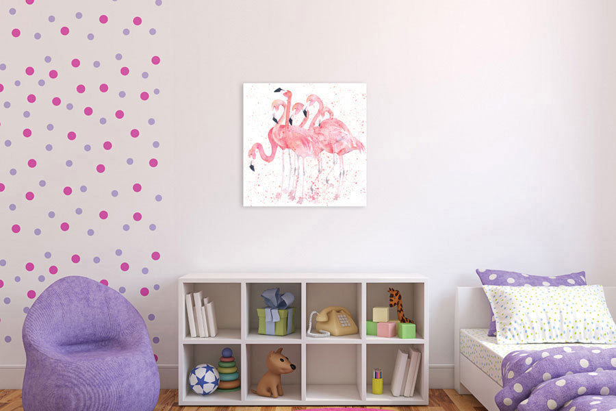 Πίνακας σε καμβά για παιδικό δωμάτιο, με αφηρημένο θέμα και μοντέρνο στυλ διακόσμησης.