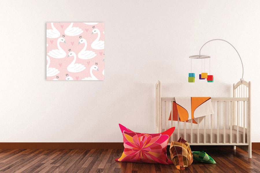 Πίνακας σε καμβά για παιδικό δωμάτιο με παιδικά θέματα, ρεαλιστικό στυλ, σε μοντέρνα διακόσμηση.