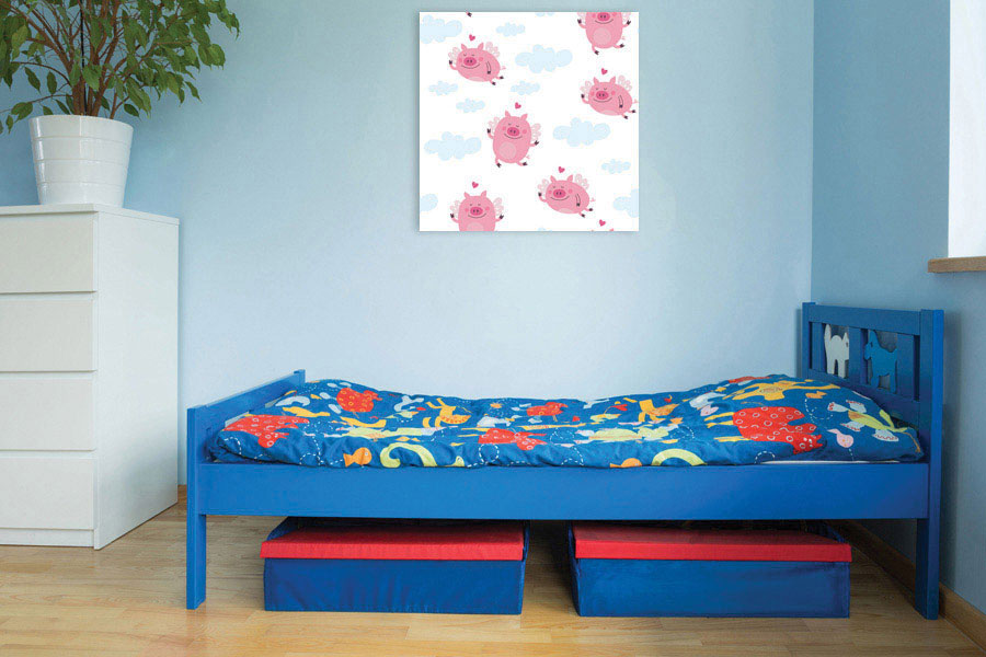 Πίνακας σε καμβά για παιδικό δωμάτιο με αφηρημένα σχέδια, μοντέρνο στυλ διακόσμησης.