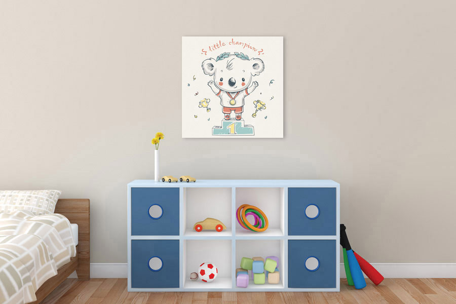 Πίνακας σε καμβά για παιδικό δωμάτιο, θέμα παιδικές εικόνες, με μοντέρνο στυλ διακόσμησης.