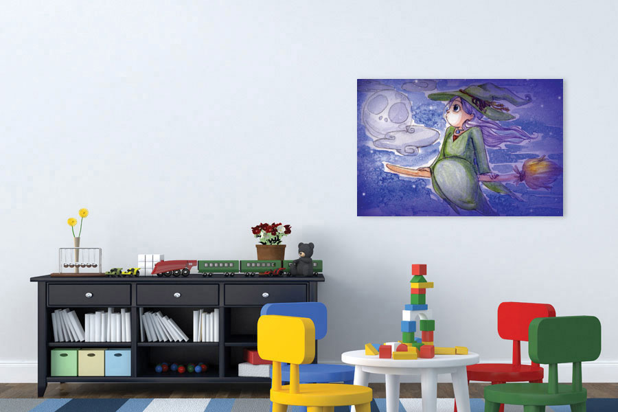 Πίνακας σε καμβά για παιδικό δωμάτιο, CHSC-357, με ζωγραφισμένα παιδικά θέματα, σε αφηρημένο και μοντέρνο στυλ διακόσμησης.