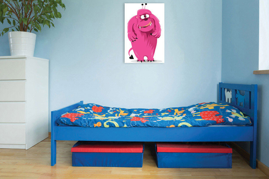 Πίνακας σε καμβά για παιδικό δωμάτιο, με παιδικές εικόνες, σε μοντέρνο στυλ διακόσμησης.