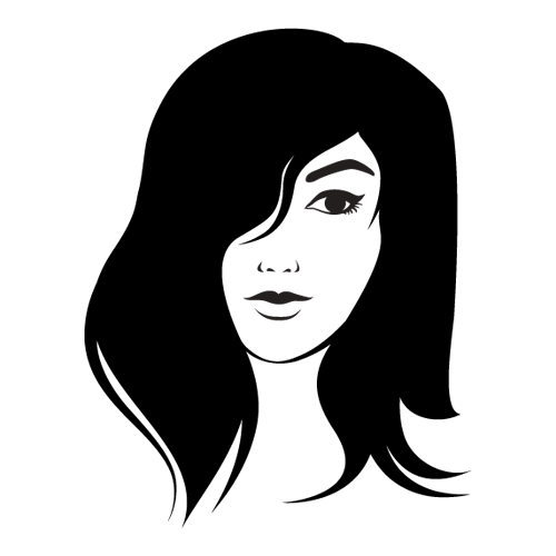 Αυτοκόλλητο τοίχου από βινύλιο που απεικονίζει μια κοπέλα με μακριά&nbsp;μαλλιά. Είναι ανθεκτικό και κολλάει και ξεκολλάει εύκολα.Μπορείτε να μας ζητήσετε να εκτυπωθεί σε ότι διάσταση και χρώμα θέλετε. 