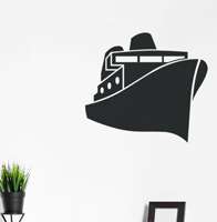 Αυτοκόλλητο τοίχου από βινύλιο που απεικονίζει ένα επιβατηγό πλοίο.Είναι ανθεκτικό και κολλάει και ξεκολλάει εύκολα.Μπορείτε να μας ζητήσετε να εκτυπωθεί σε ότι διάσταση και χρώμα θέλετε. 