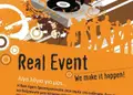 Flyer προώθησης με ζωντανά χρώματα και ευανάγνωστο κείμενο, ιδανικό για προσφορές και εταιρικές ενημερώσεις.