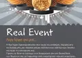 Δημιουργικό flyer σε μπλε και πράσινες αποχρώσεις, με καθαρή διάταξη και στρατηγικά τοποθετημένα γραφικά για προώθηση υπηρεσιών.