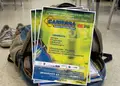 Flyer προώθησης με έντονα χρώματα, αναγνωρίσιμες εικόνες και καθαρή διάταξη, ιδανικό για εκπτώσεις και εκδηλώσεις.