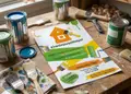 Flyer εκτύπωσης με ζωντανά χρώματα, καθαρούς τίτλους και επαγγελματική διάταξη για προώθηση προϊόντων.