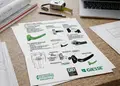 Flyer προώθησης υπηρεσιών με ζωντανά χρώματα και μοντέρνα διάταξη, ιδανικός για προσφορές και διαφημίσεις.