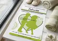 Flyer προώθησης με έντονα κόκκινα και κίτρινα χρώματα, απλή διάταξη και μοντέρνες γραμματοσειρές για ευκρίνεια.