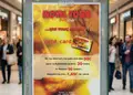 Αφίσα εκτύπωσης με ζωντανά χρώματα και μοντέρνα διάταξη, ιδανική για προώθηση εκδηλώσεων και προϊόντων.