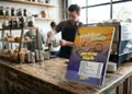 Κατάλογος cafe με φωτεινά χρώματα και καλαίσθητα γραφικά, αναδεικνύει γευστικές επιλογές μενού.