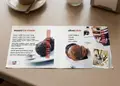 Κατάλογος café με ζωντανά χρώματα και ελκυστική διάταξη, προσαρμοσμένος για παρουσίαση ροφημάτων και φαγητών.