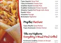 Τρίπτυχη μπροσούρα με ζωντανά χρώματα και ελληνικό μενού