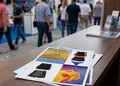 Τρίπτυχο διαφημιστικό έντυπο με ζωντανά χρώματα για καλοκαίρι 2024.