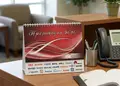 Επιτραπέζιο ημερολόγιο 2027 με σπιράλ και ζωντανές εκτυπώσεις, ιδανικό για γραφεία