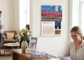 Επαγγελματικό ημερολόγιο τοίχου Α4 με μεταλλική σπιράλ, 2027