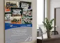 Ημερολόγιο τοίχου με σπιράλ για το 2027 σε πράσινο φόντο