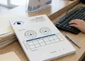 Επαγγελματικό συνταγολόγιο για γιατρούς σε απαλές μπλε και λευκές αποχρώσεις, με ευρύχωρες στήλες και προσαρμογές.