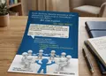 Flyer για προώθηση επιχείρησης με ζωντανά χρώματα, μοντέρνα γραμματοσειρά και ευανάγνωστο κείμενο.