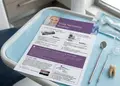 Flyer με φωτεινό κόκκινο και λευκό φόντο, ελκυστική διάταξη και γραφικά για προώθηση προσφορών.