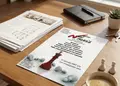 Flyer προώθησης με λαμπερό μπλε και φωτεινό πορτοκαλί, οργανωμένο σχέδιο και ευανάγνωστο κείμενο.