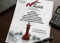 Flyer προώθησης με λαμπερό μπλε και φωτεινό πορτοκαλί, οργανωμένο σχέδιο και ευανάγνωστο κείμενο.