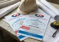 Flyer εκτύπωσης σε ζωντανά χρώματα με μοντέρνο σχεδιασμό, ιδανικό για προώθηση υπηρεσιών και προσφορών.