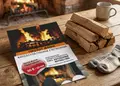 Flyer εκτύπωσης με ζωντανά μπλε και πορτοκαλί χρώματα, οργανωμένο layout και ευανάγνωστο κείμενο για προώθηση προσφορών.