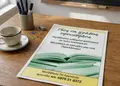 Flyer προώθησης με ζωντανά χρώματα και δυναμικά γραφικά, σχεδιασμένο για εκπτώσεις και υπηρεσίες.