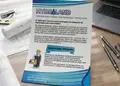 Flyer προώθησης με φωτεινό κόκκινο και μαύρο χρώμα, σχεδιασμένο για προσφορές και ενημερώσεις επιχείρησης.