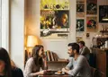 Αφίσα από τυπογραφείο με έντονα χρώματα και μοντέρνες γραμματοσειρές, κατάλληλη για διαφημιστικές εκστρατείες.