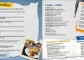 Κατάλογος café με ζωντανά χρώματα, κομψά γραφικά και ευανάγνωστη τυπογραφία, ιδανικός για εστιατόρια.