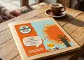 Κατάλογος café με ζωντανά χρώματα, προσαρμοσμένο λογότυπο και ποιότητα εκτύπωσης, ιδανικός για εστιατόρια.