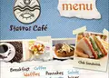 Κατάλογος café με φρέσκα χρώματα και υψηλή ποιότητα εκτύπωσης, προσαρμοσμένος με λογότυπο και ευανάγνωστο layout.