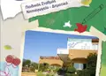 Τρίπτυχη μπροσούρα εκπαιδευτηρίων με μοντέρνα γραφικά και ζωντανά χρώματα