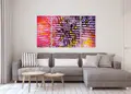 Πίνακας σε καμβά για μοντέρνο χώρο, αφηρημένη εικόνα με ζωντανά χρώματα και σύγχρονο στυλ διακόσμησης.